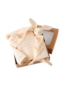 Baby Geschenkset: Kapuzenjacke und Kuschelhase, Geschenkbox