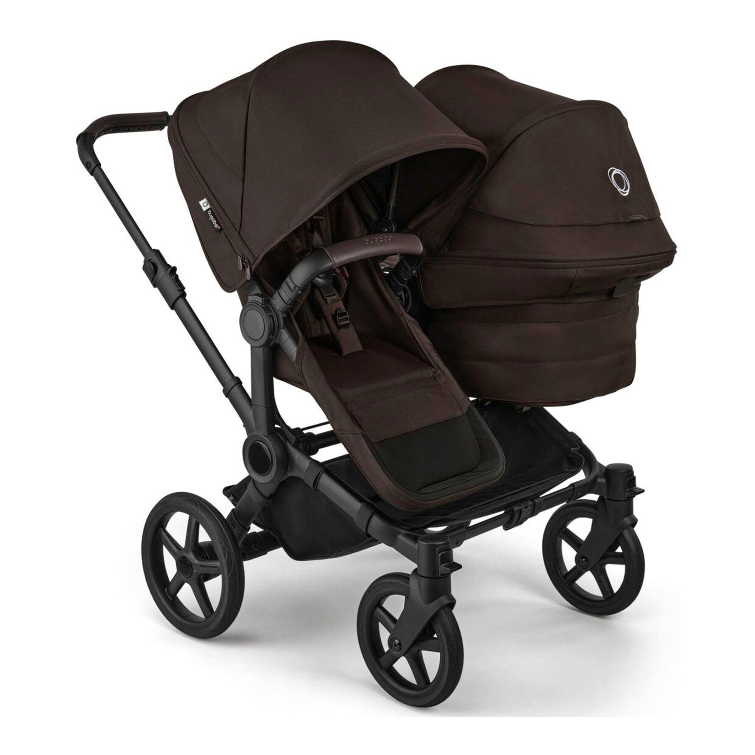 Bugaboo Donkey 6 Kinderwagen Geschwisterwagen Double braun