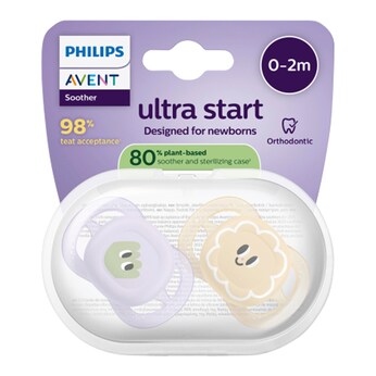 2er-Pack Schnuller ultra start, 0-2M