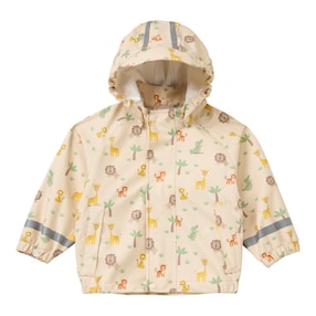 Regenjacke mit abnehmbarer Kapuze