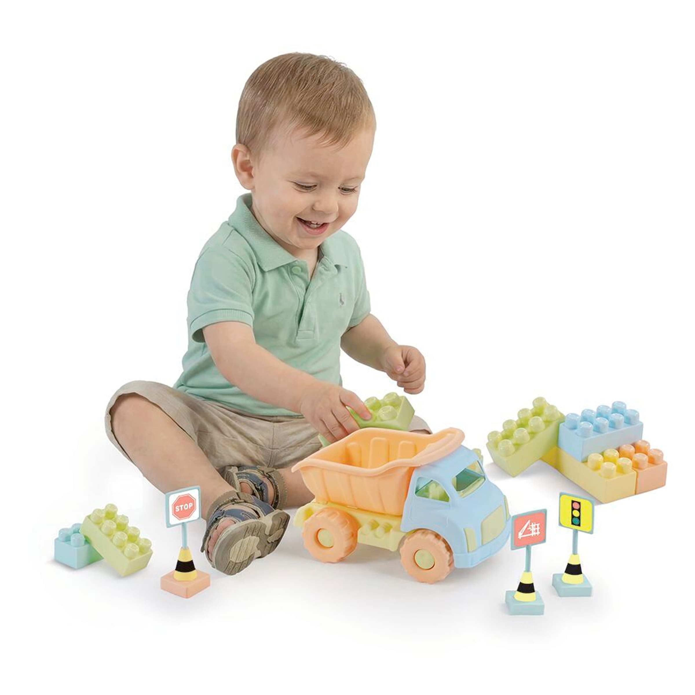 Dolu Bausteine Set mit Jumbo Truck 40 tlg.