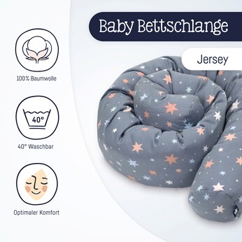 Bettschlange Jersey 180 cm