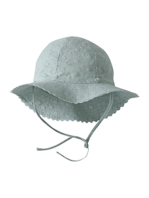 Mädchen Baby Sonnenhut mit Lochstickereien