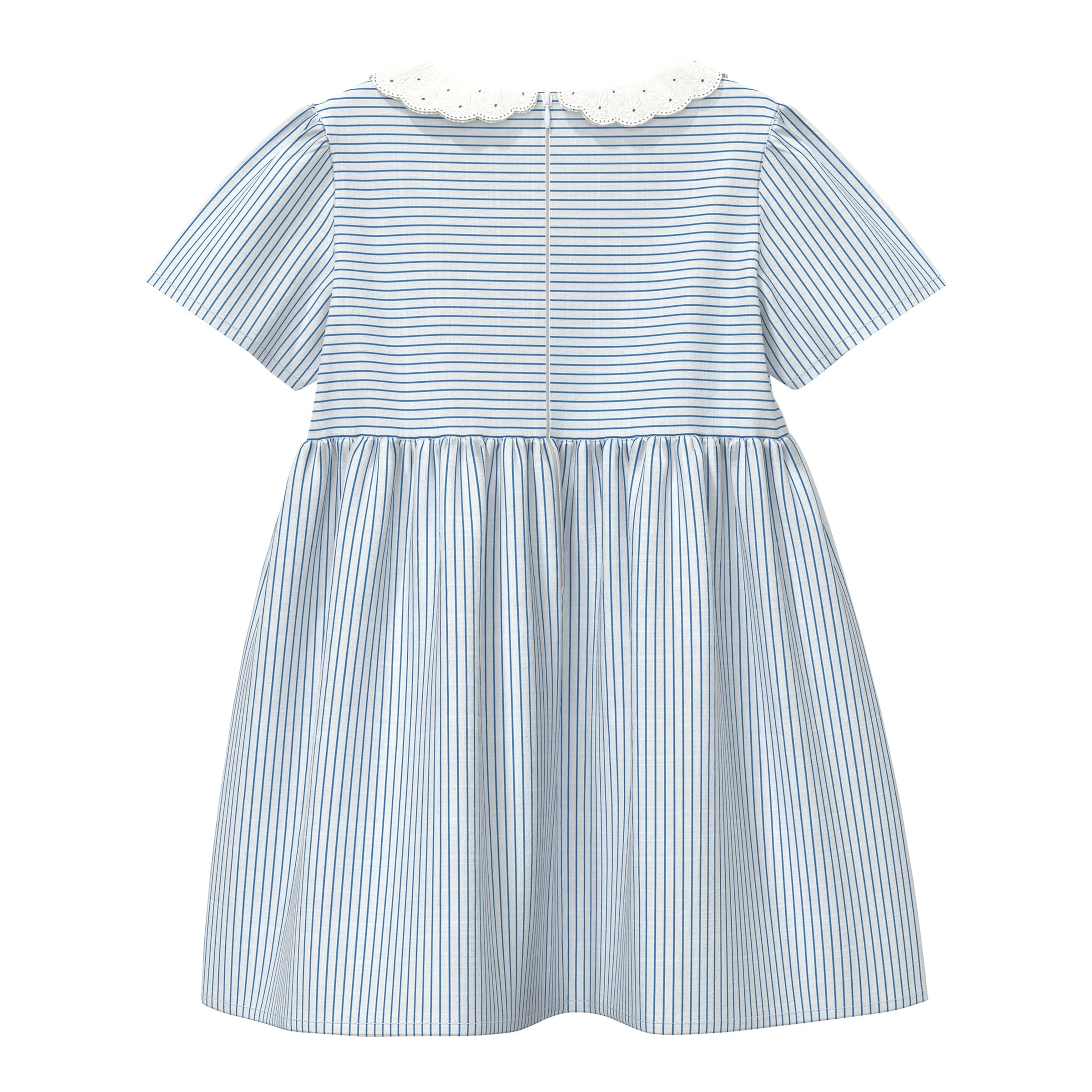 S.Oliver Webkleid mit Kragen Ringel