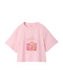 Mädchen T-Shirt in Cropped-Länge