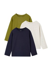 3er-Pack Shirts Jungen BASIC