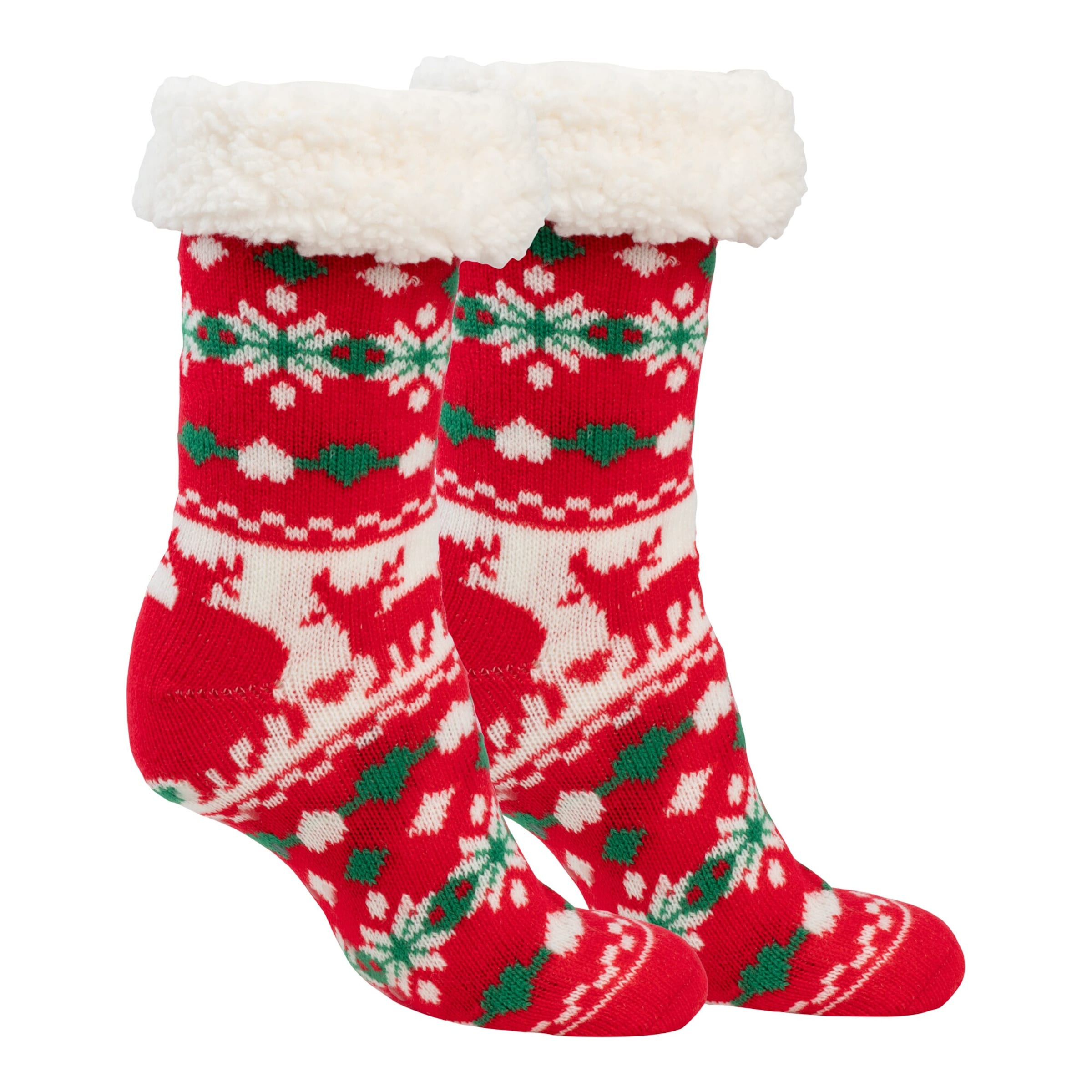 wonderwalk ABS-Sherpa-Socken „Jingle Bell“
