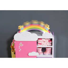 Puppen Schrank Regenbogen