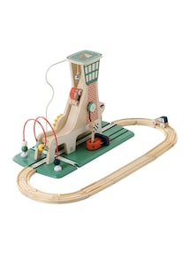 Activity-Turm mit Rampe für Kinder, Holz FSC®