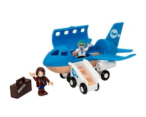 Blaues Flugzeug