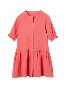 Mädchen Kleid mit Knopfleiste