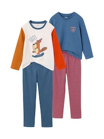 2er-Pack Schlafanzüge WINTER BIBER Jungen