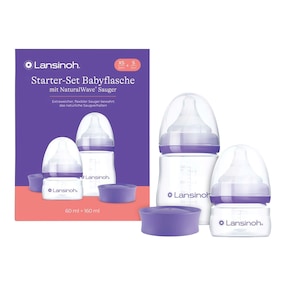 Starter-Set Babyflaschen NaturalWave Sauger, Anti-Kolik-Weithals, 60ml & 160ml