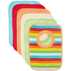 Baby Schlupf Lätzchen, 6er Pack - ab Geburt