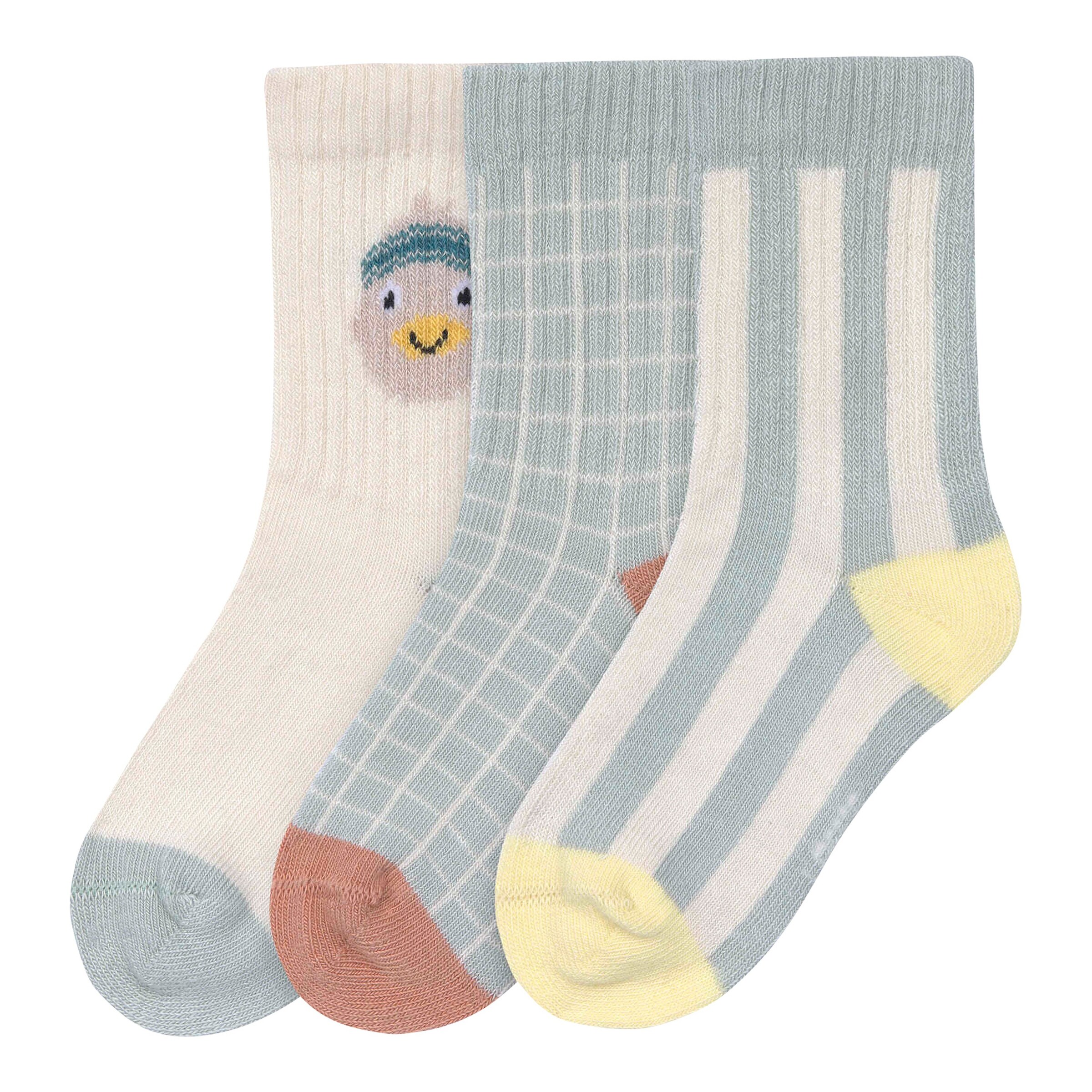 Lässig 3er-Pack Socken Ente Streifen