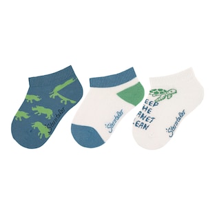 Lot de 3 paires de chaussettes invisibles Keep the planet clean