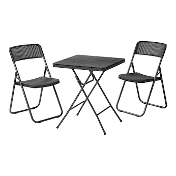 Platzspar-Sitzgruppe "Rattanoptik"