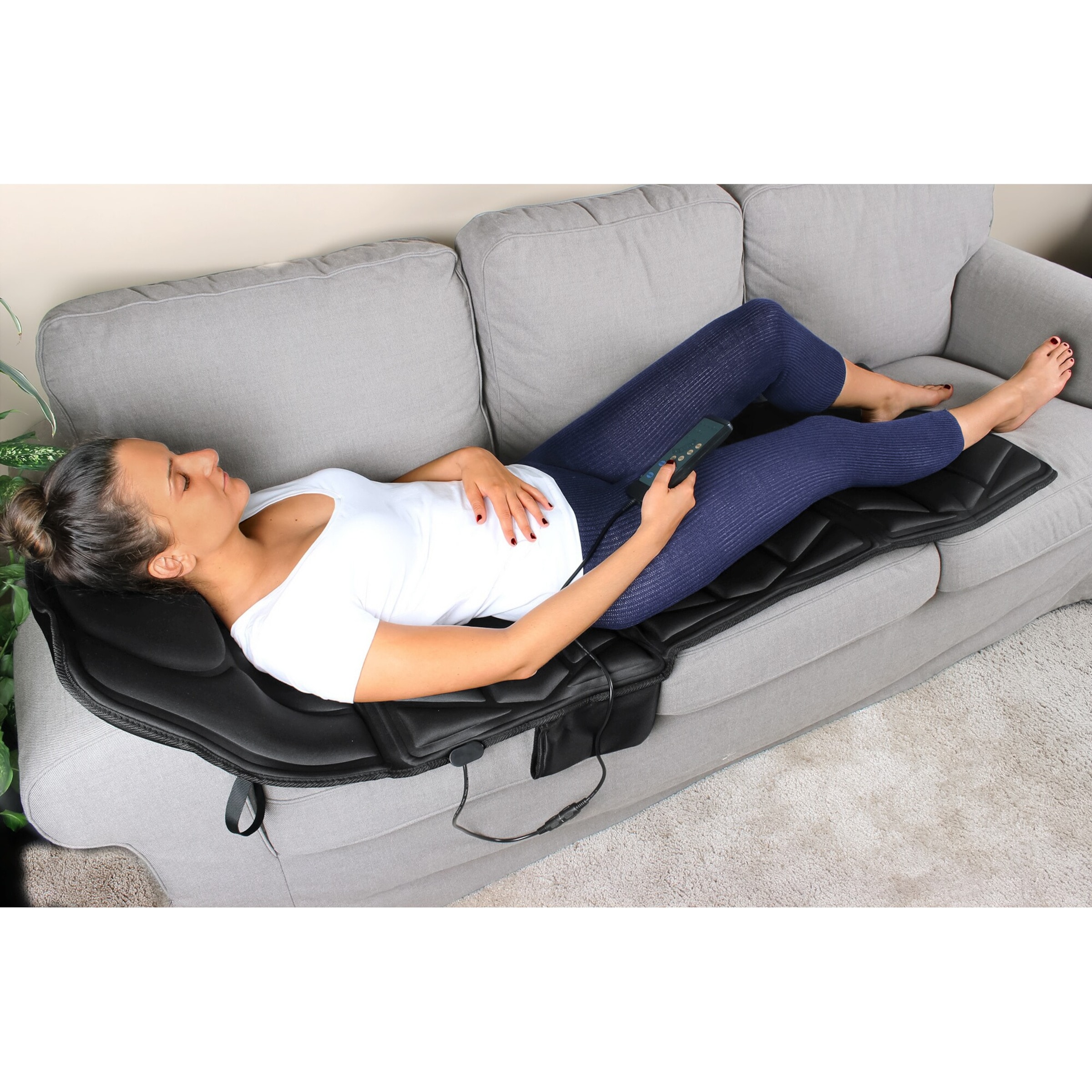 Massagematte "Luxus 2in1", variabel, ganzer Körper, mit Wärmefunktion