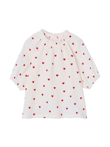 Musselinbluse Mädchen mit Ballonärmeln