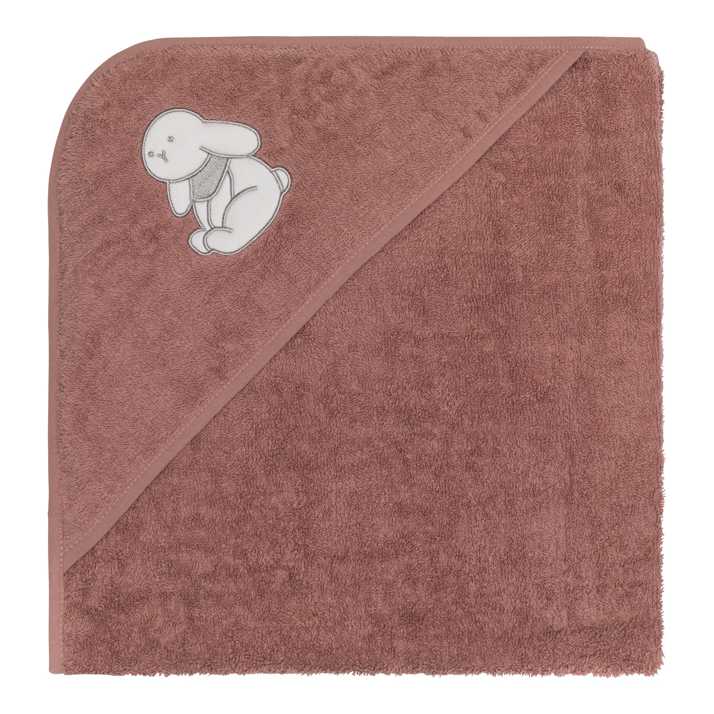 Fillikid Kapuzenbadetuch 75x75 cm rosa
