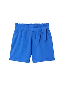 Mädchen Paperbag-Shorts, Musselin, Bundweite verstellbar