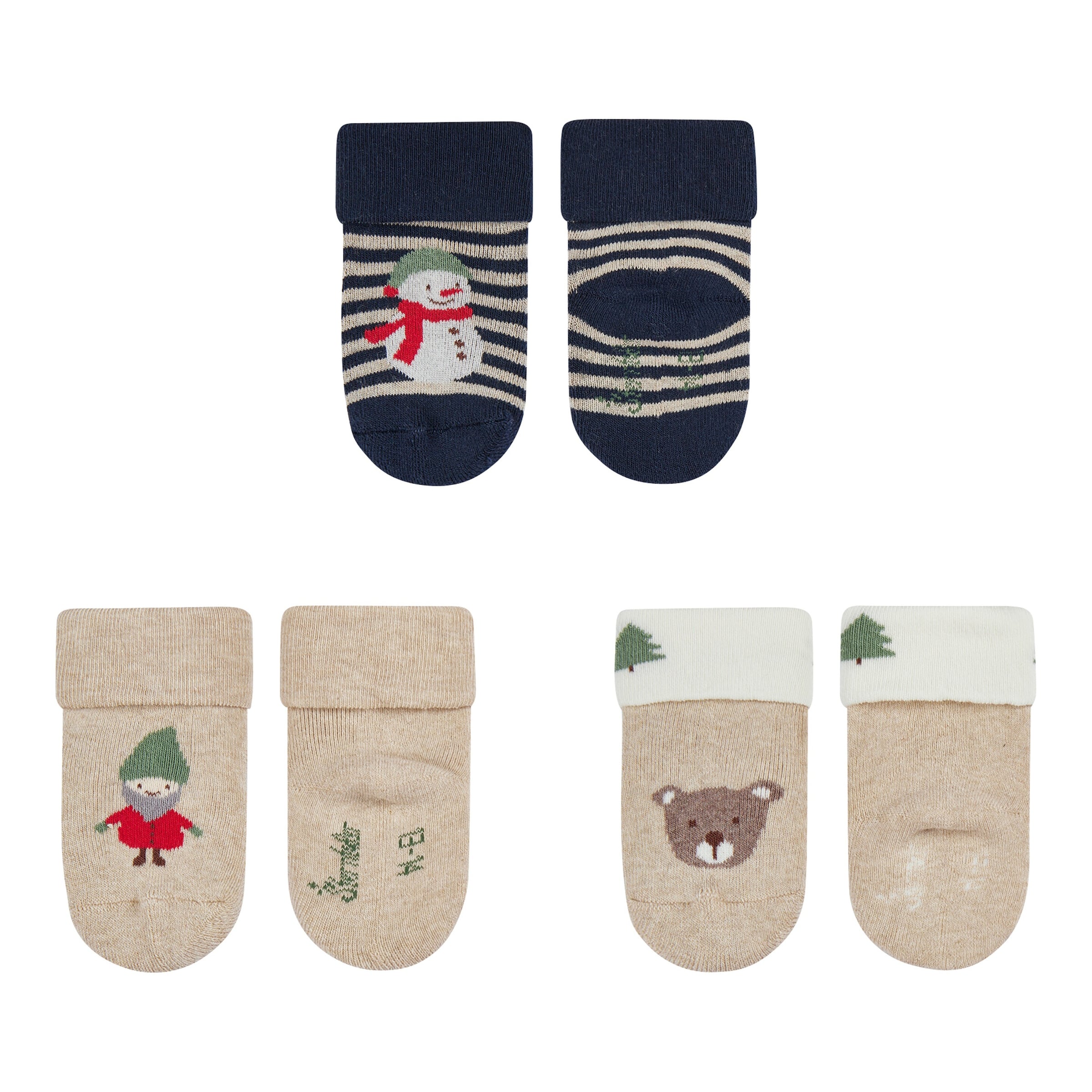 3er-Pack Socken Weihnachten