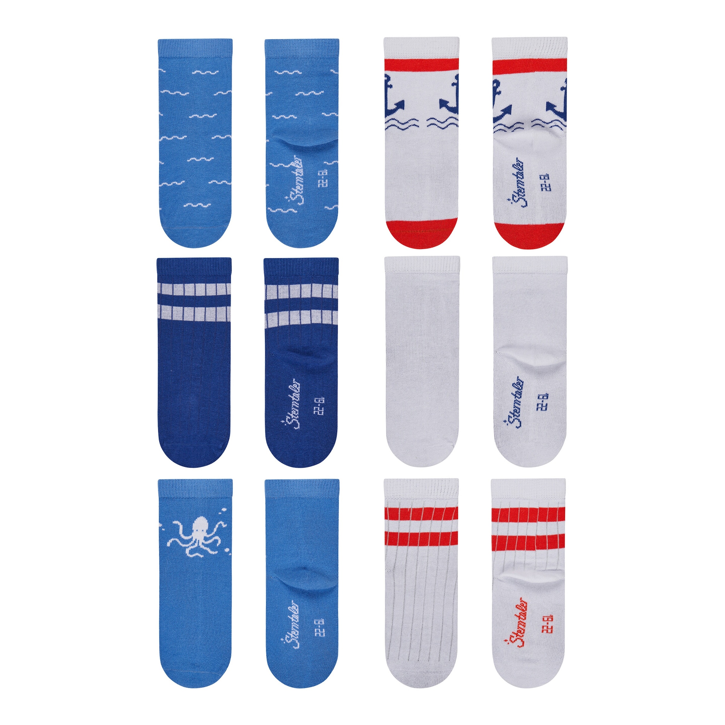 Sterntaler 6er-Pack Socken Maritim