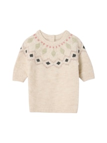 Baby Strickkleid mit Jacquardmuster