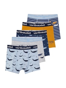 5er-Pack Jungen Boxershorts, Wale