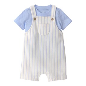 2-tlg. Set T-Shirt und Latzhose Ringel