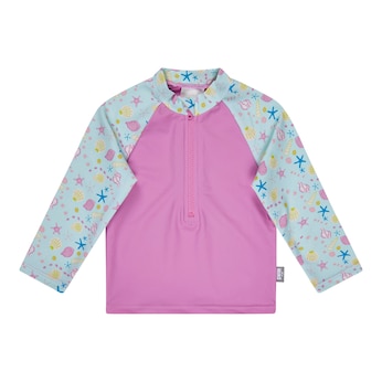 Badeshirt langarm mit UV-Schutz Muscheln