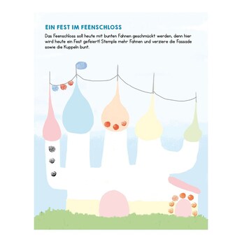 Malbuch Meine allerersten Fingerstempel - Feen und Einhörner