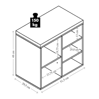 Schuhschrank mit Sitzkissen, 5 Fächer