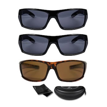 Polarisierte Sonnenbrille HD Polar View, 3 Stück