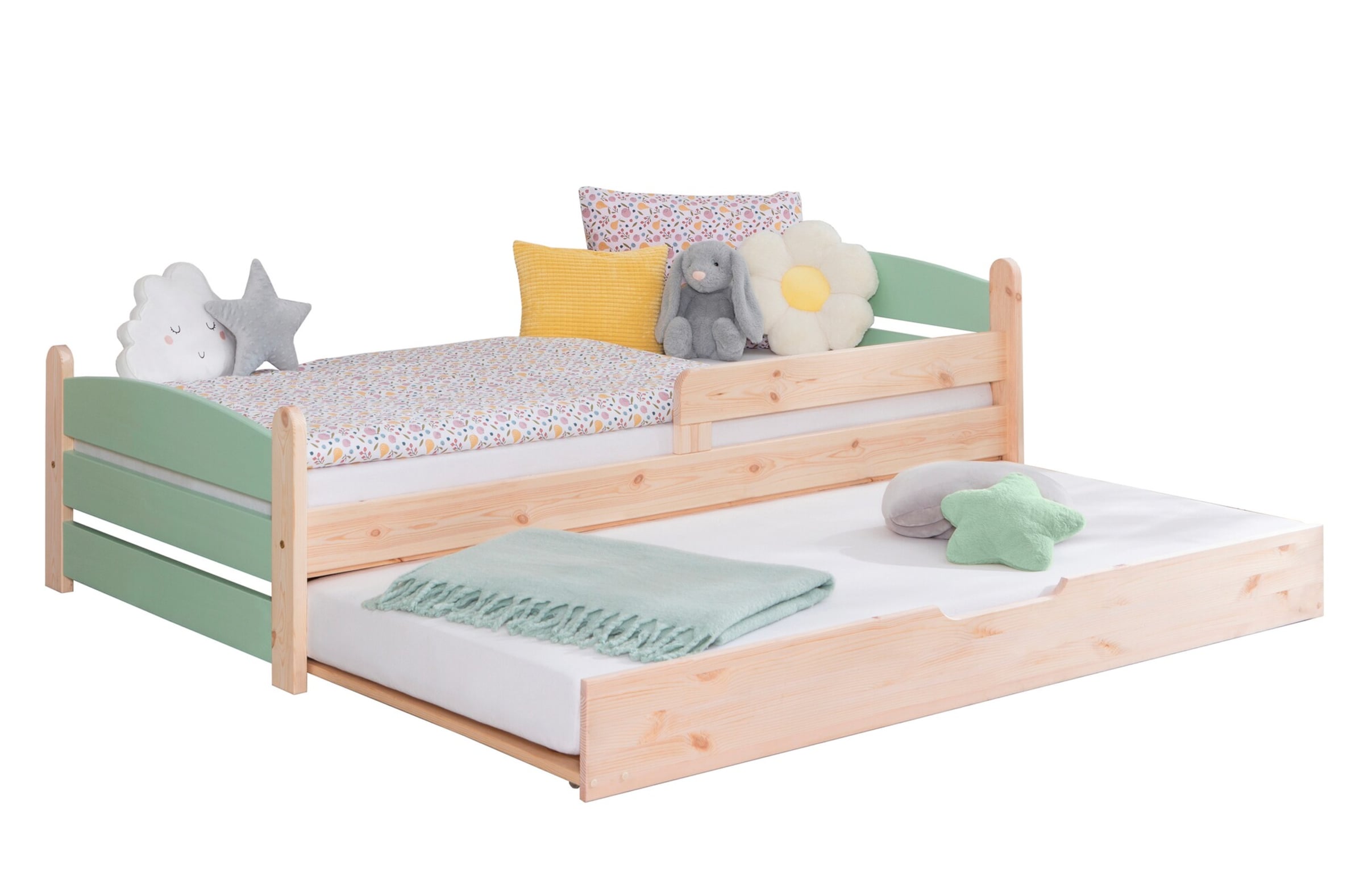 Ticaa Einzelbett „Mello“, Kinderbett, Jugendbett, Schlafzimmer, Kinderzimmer