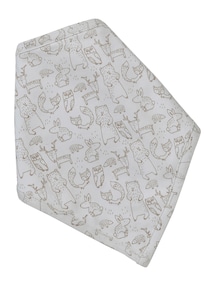 Baby-Set aus Jersey: Mütze, Fäustlinge & Halstuch in Beutel