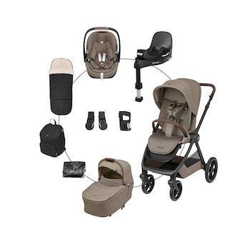 Kombikinderwagen Oxford+ Travel-Set inkl. Pebble 360 Pro 2, Familyfix 360 Pro und Zubehör-Set