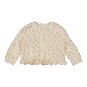 Ajour-Strickjacke Rüschen