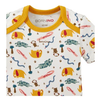 2er-Pack Bodys kurzarm Zoo