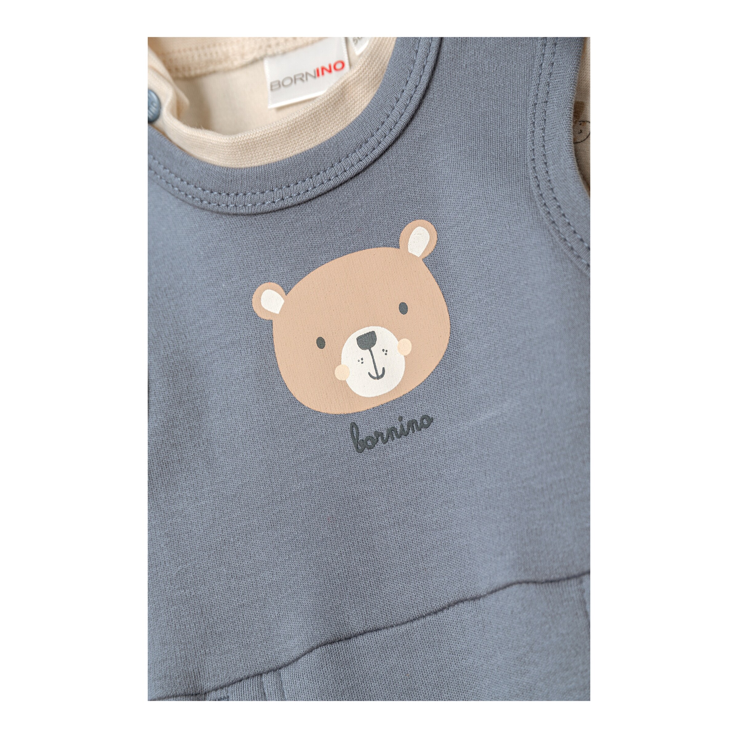 Thumbnail - Bornino Sweet Nature Strampler-Set 2-tlg. mit Shirt Bär