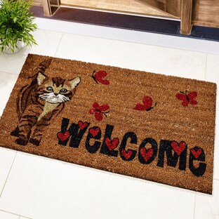 Kokos deurmat "Welcome"