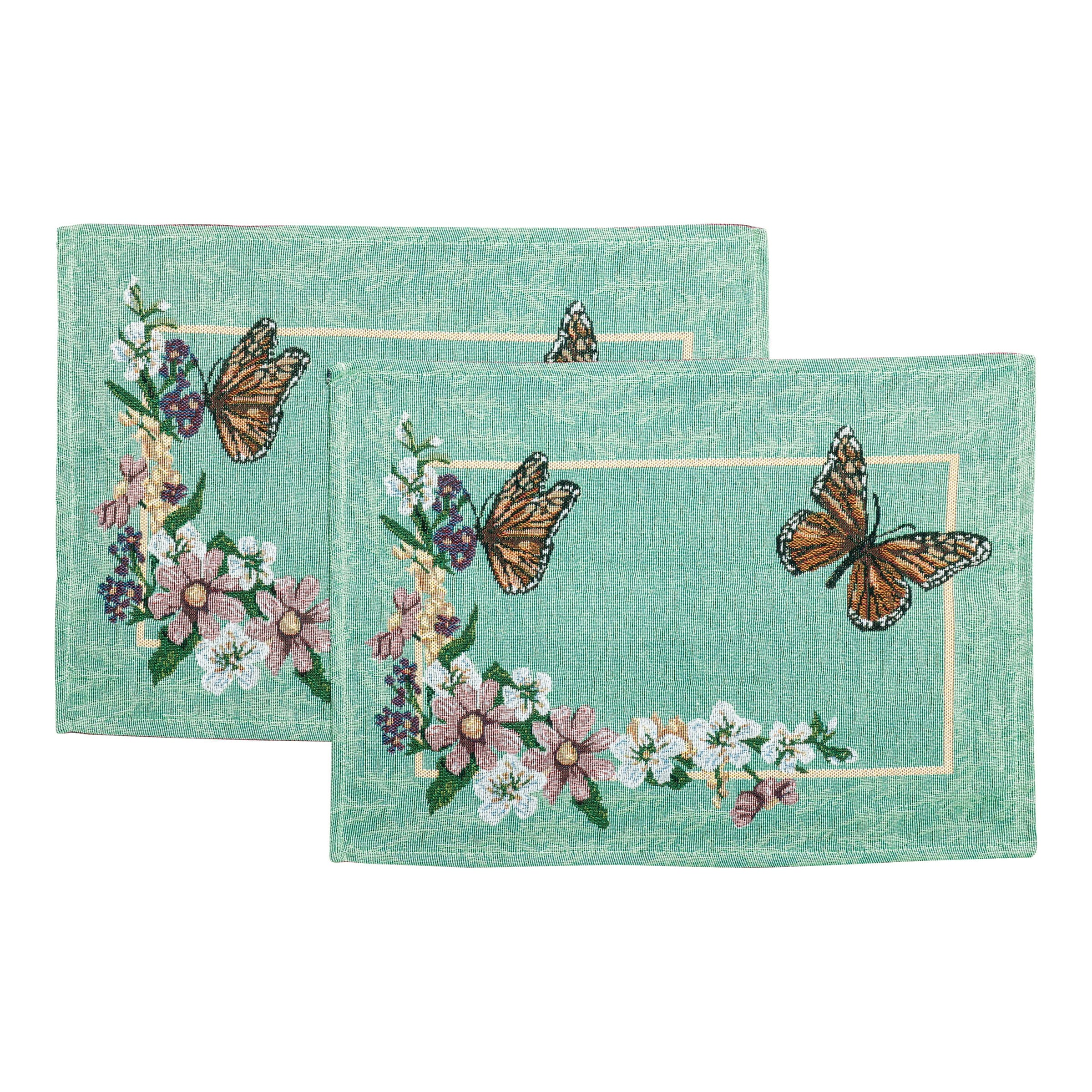 Gobelin-Tischset „Schmetterling“, 2 Stück