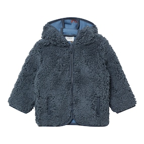 Veste en peluche à capuche avec des oreilles