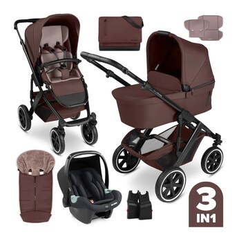 Kombikinderwagen Salsa 5 Air Starter-Set inkl. Babyschale Tulip, Fußsack und Wickeltasche