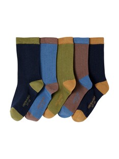 5er-Pack zweifarbige Jungen Socken