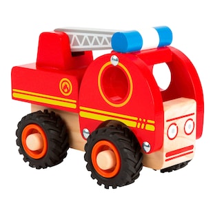 Camion de pompiers en bois