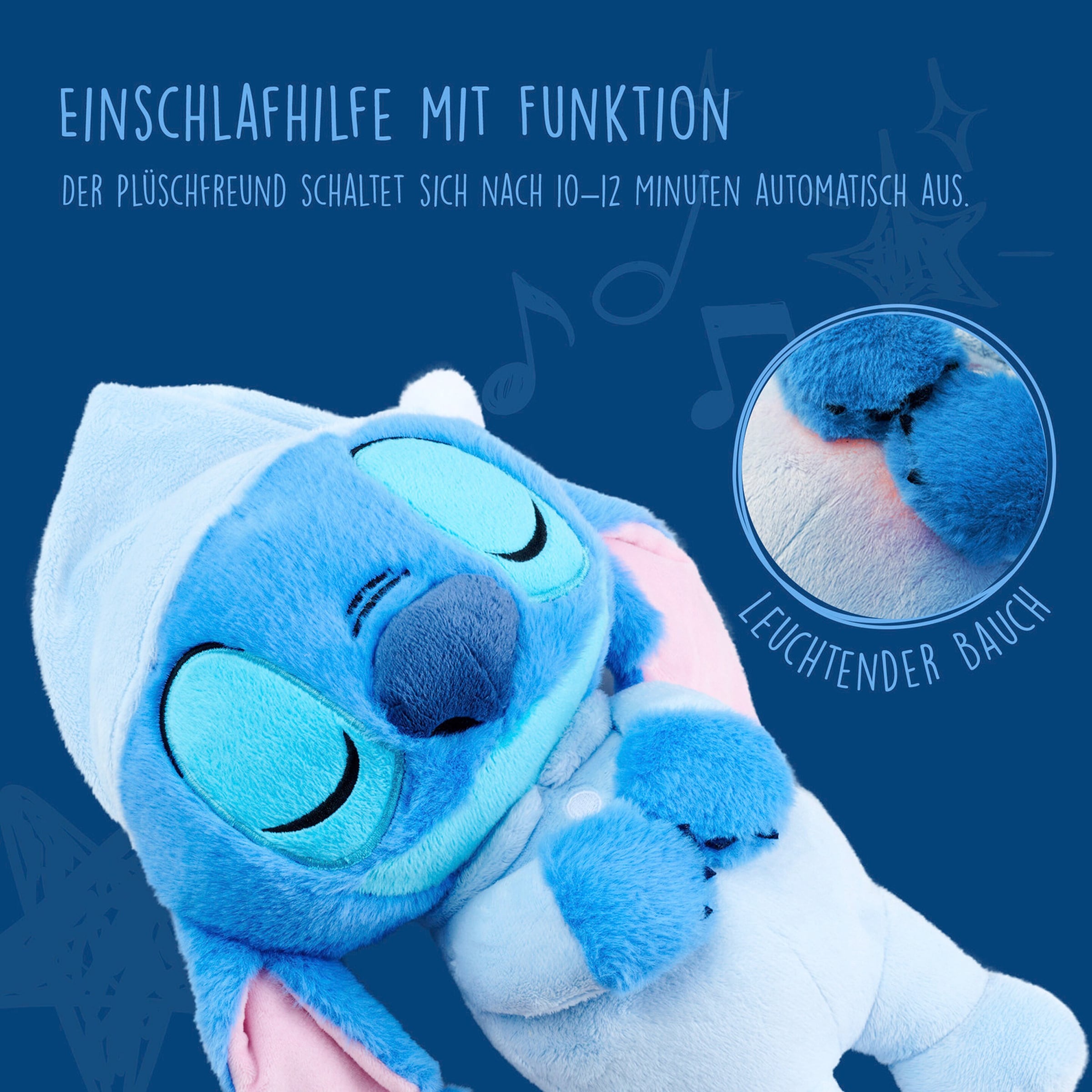 Spieluhr Disney Schlafender Stitch 31cm