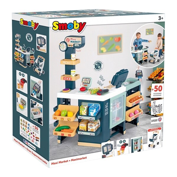 Smoby - Kaufladen Maxi-Supermarkt mit | baby-walz Einkaufswagen