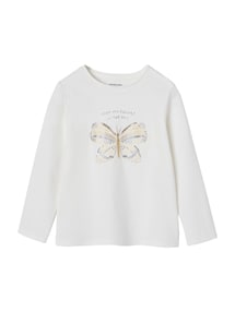 Mädchen Shirt mit Paillettenmotiv