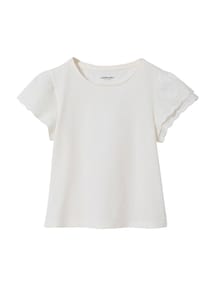T-Shirt mit Stickerei-ƒrmeln M‰dchen